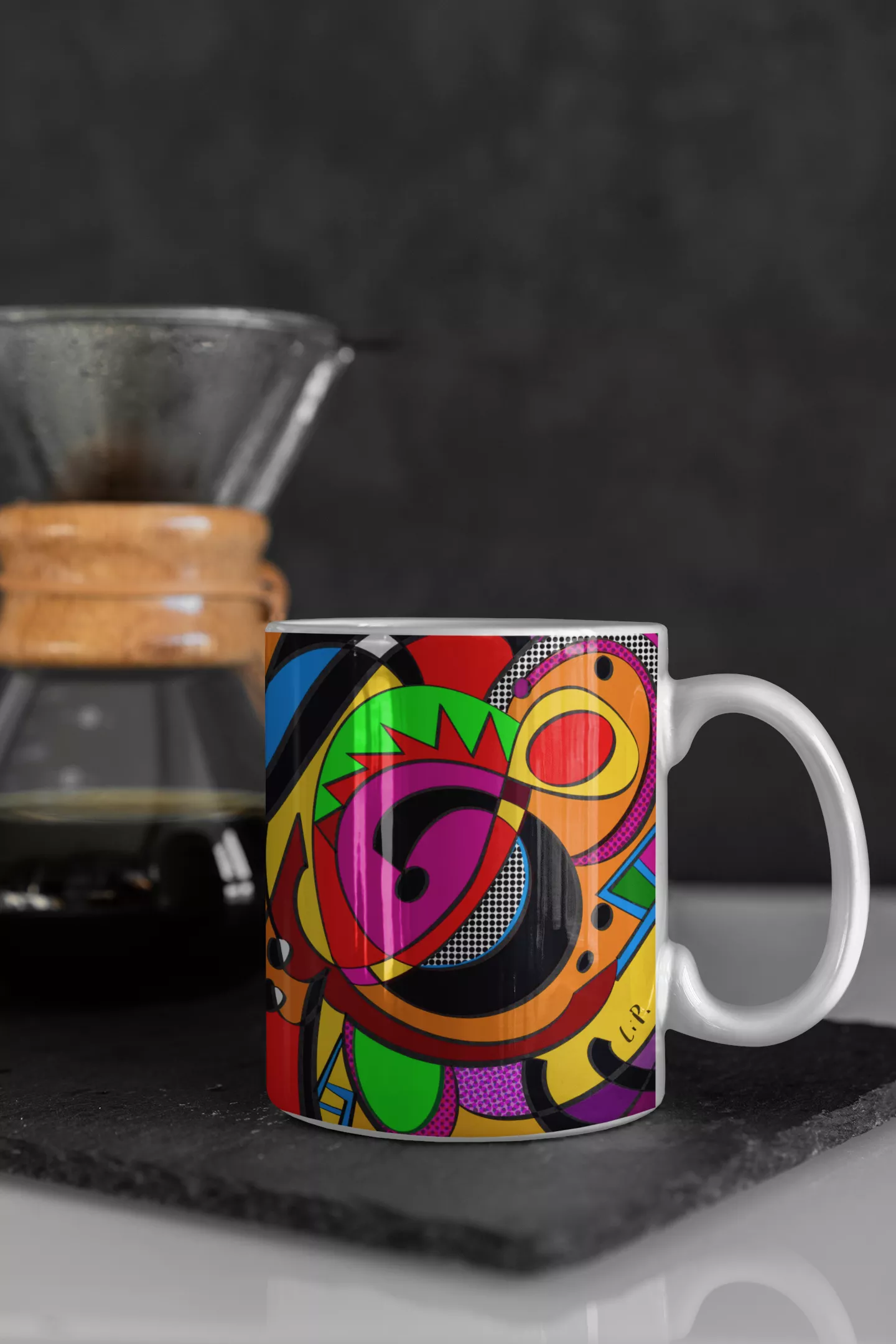 23W1-001 music notations mug 音乐符号水杯
