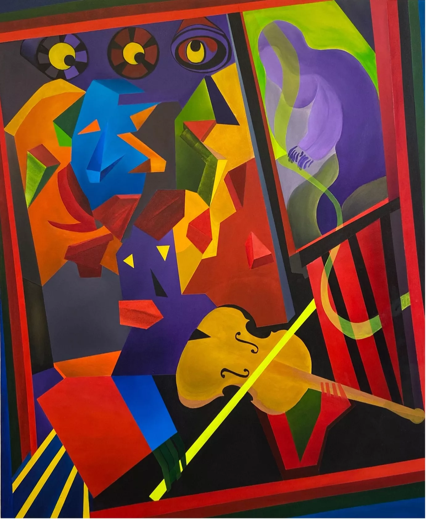 Two concerts 两场音乐会 Oil on canvas 油画 100X120cm