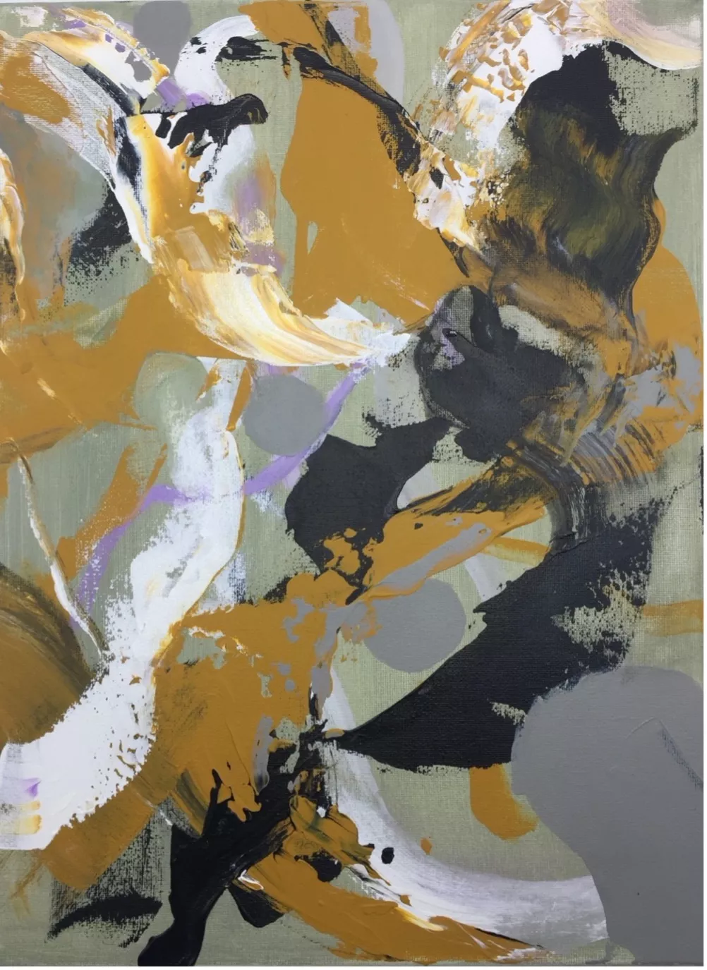 Characters tell- Sad 喜怒哀思悲恐惊系列之——悲 Acrylic on canvas丙烯 30X40cm