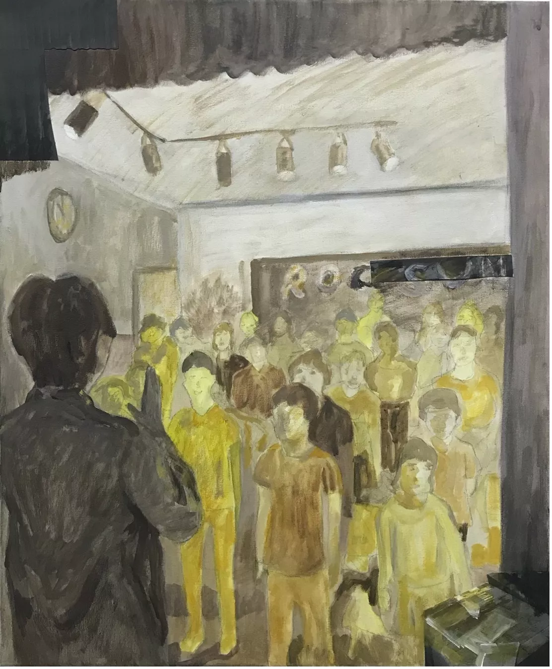 Memory of Roc Sun Art Space,  Farewell 《鹏阳艺术空间的回忆》6送别 Acrylic on canvas丙烯 50X60cm