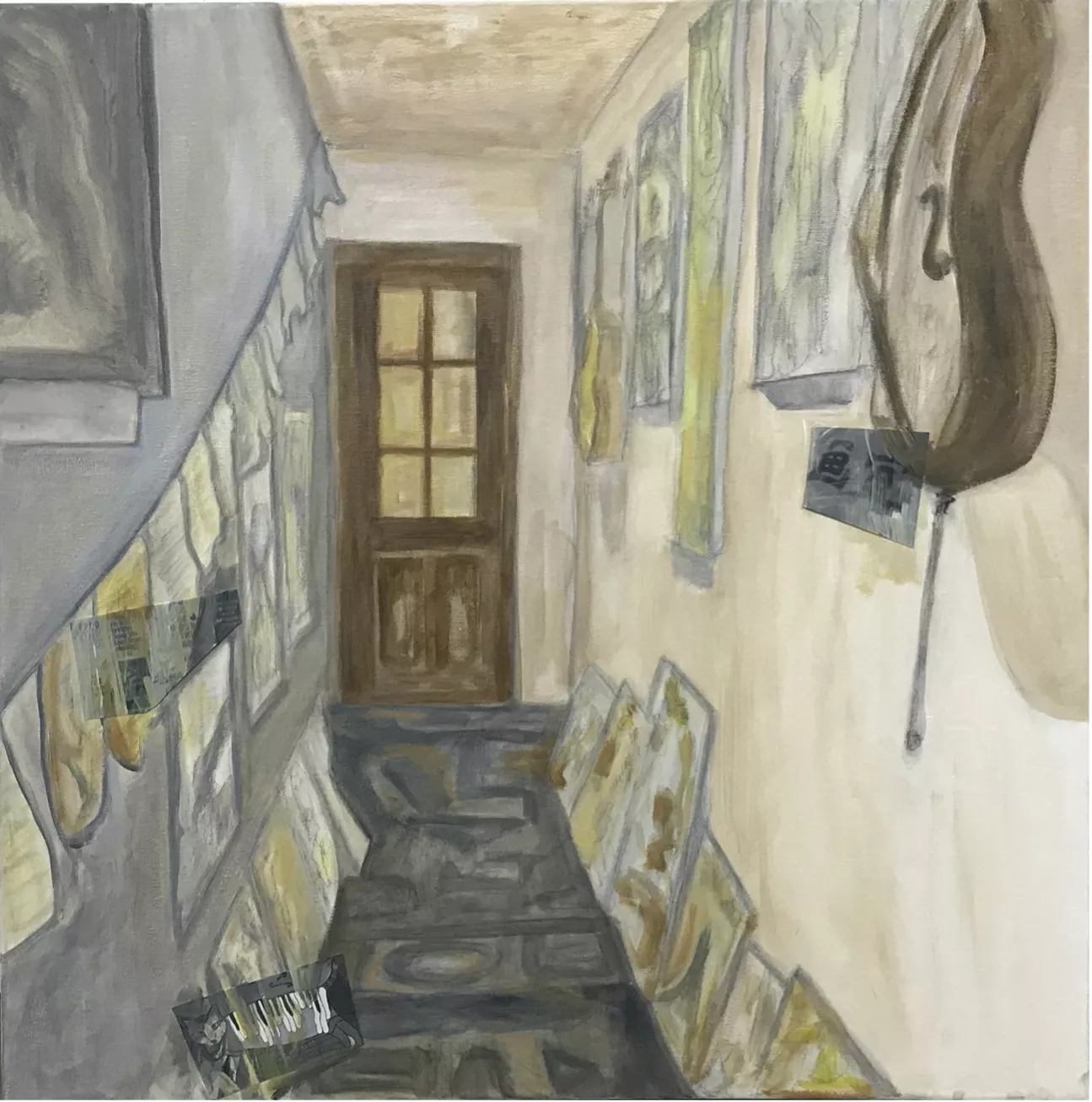 Memory of Roc Sun Art Space,  Ju Lu Road’s old studio 《鹏阳艺术空间的回忆》1巨鹿路老店 Acrylic on canvas丙烯 60X60cm