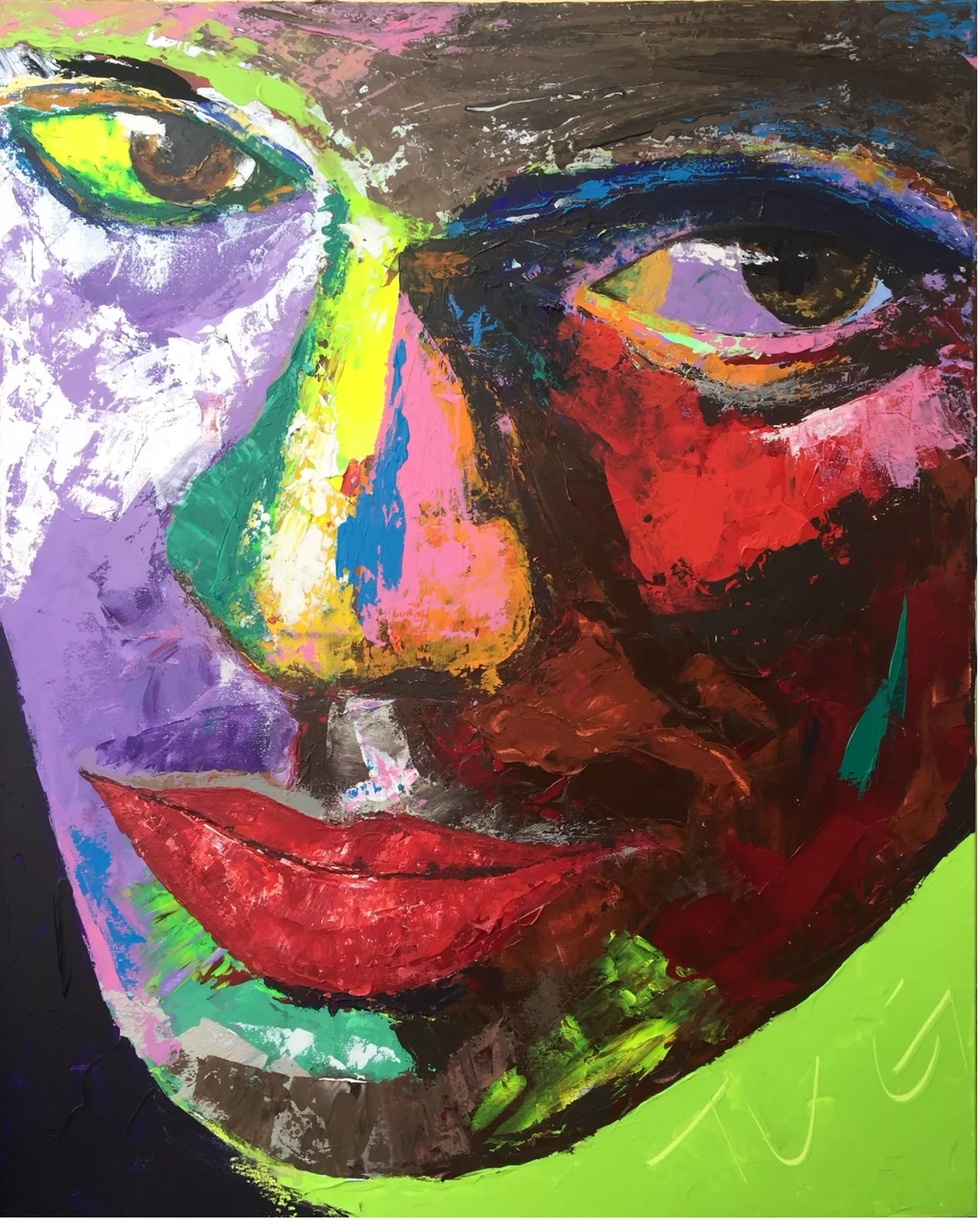 Travis II  特拉维斯二号 Acrylic on canvas丙烯，80X100cm