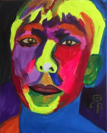 Ang 昂 Acrylic on canvas丙烯 40X50cm