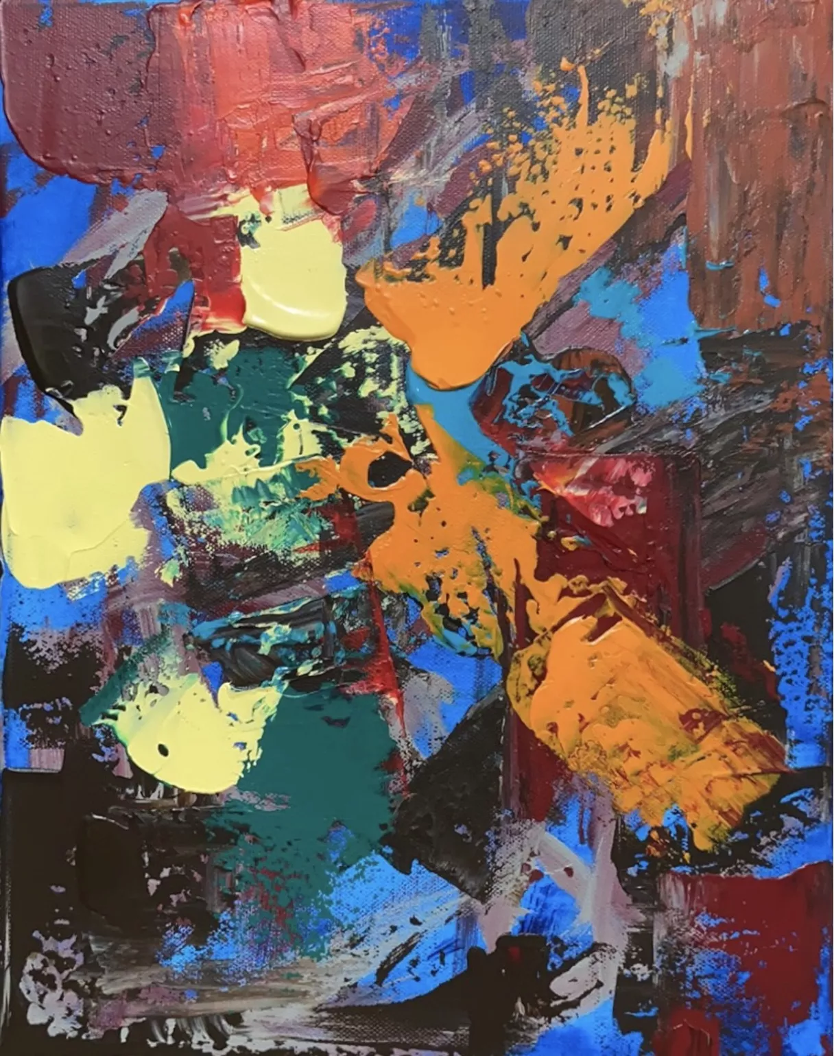 Characters tell- Happy (version 2) 喜怒哀思悲恐惊系列之——喜 (版本2) Acrylic on canvas丙烯